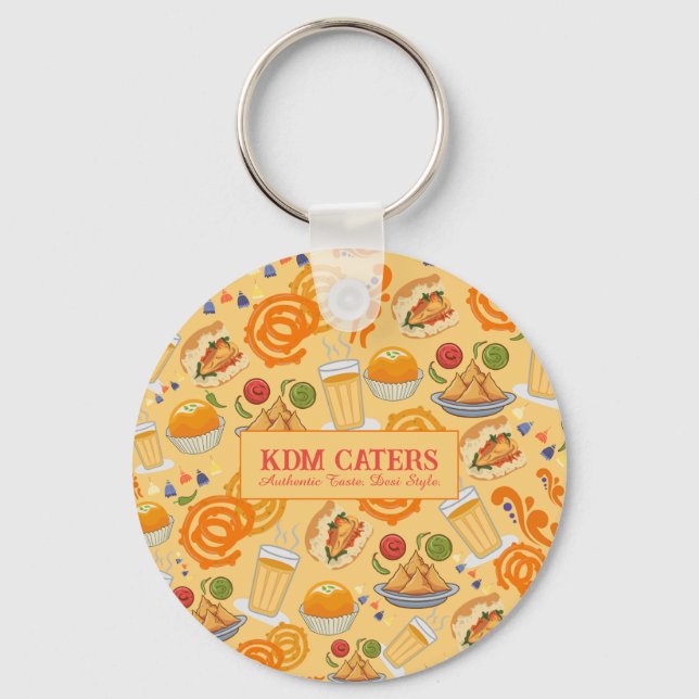 Chaveiro Comida da rua indiana - Corante festivo (Frente)