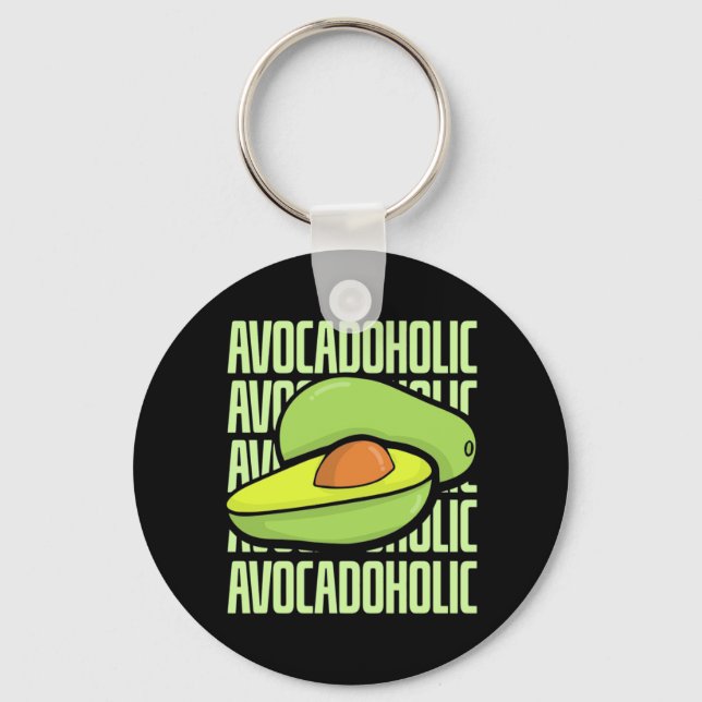 Chaveiro Comida de Fruta Avocado (Frente)