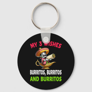 Chaveiro Comida mexicana Burrito Encantado Cinco De Mayo