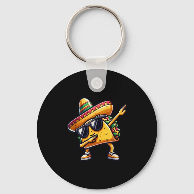 Chaveiro Comida mexicana Dabbing Taco (Frente)
