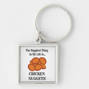 Chaveiro Comida rápida de nugget de frango engraçado