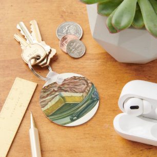 Chaveiro Comida Vintage, Lemon Meringue Pie Dessert