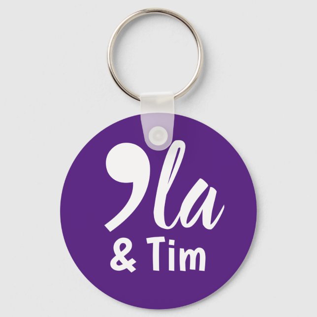 Chaveiro Comma Kamala e Tim 2024 (Frente)