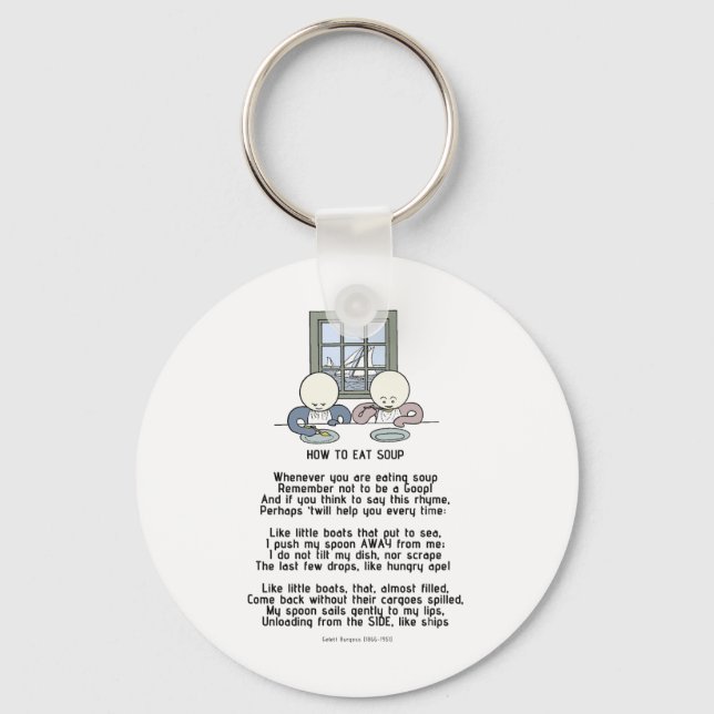 Chaveiro Como Comer Sopa - As Águas (Frente)