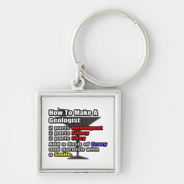 Chaveiro Como fazer um geólogo (Frente)