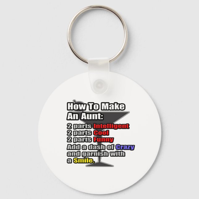 Chaveiro Como fazer uma tia (Frente)