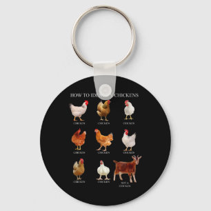 Chaveiro Como Identificar Frangos Camisetas de Frango Uni-a