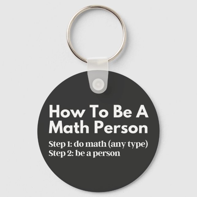 Chaveiro Como Ser Uma Pessoa De Matemática (Frente)