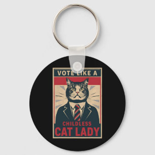 Chaveiro Como Uma Gata Idiota Engraçada Votando Kamala Harr