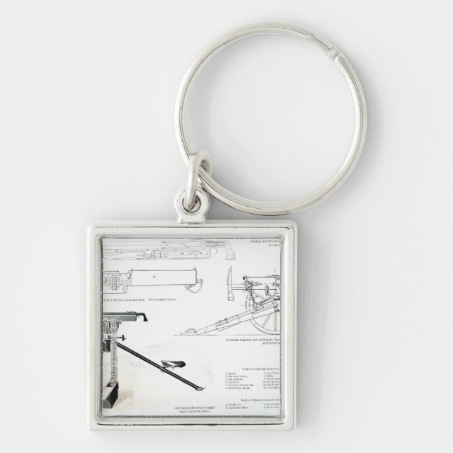 Chaveiro Comparação da arma automática do potro (Frente)