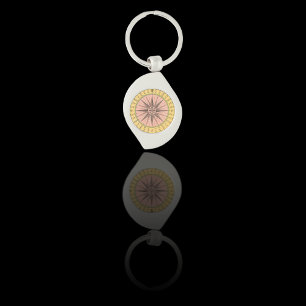 Chaveiro Compass Náutico Vintage