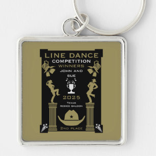 Chaveiro Competição de dança de linha americana