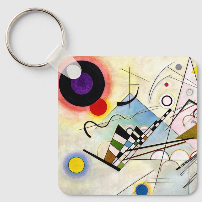 Chaveiro Composição 8 de Kandinsky (Frente)