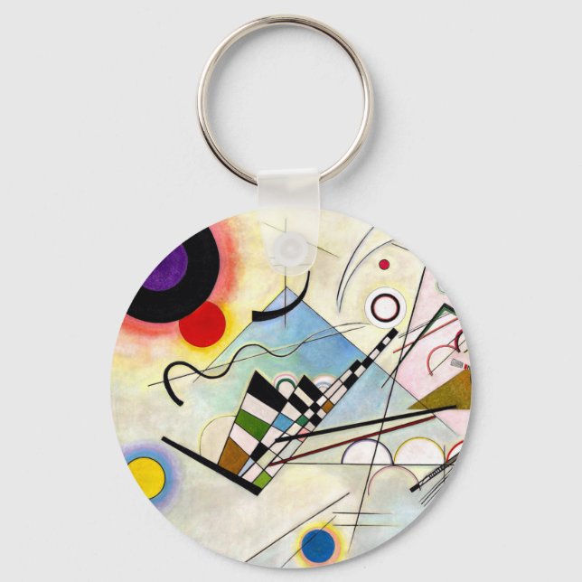 Chaveiro Composição Kandinsky 8 (Frente)
