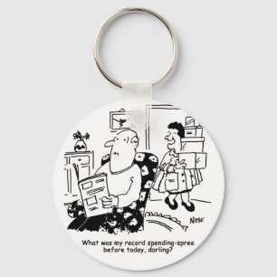 Chaveiro Comprando Trip. Gasto de Registro. Oversação em Co