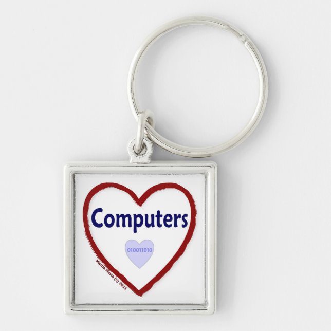 Chaveiro Computadores com amor (Frente)