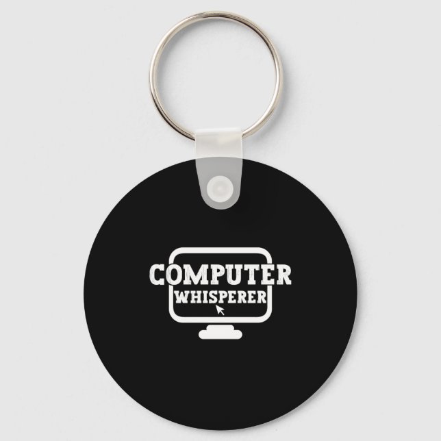 Chaveiro Computer Whisperer Tech Suprt Nerds Geek Funny N  (Frente)