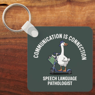 Chaveiro Comunicação É Conexão Fala Língua Ganso