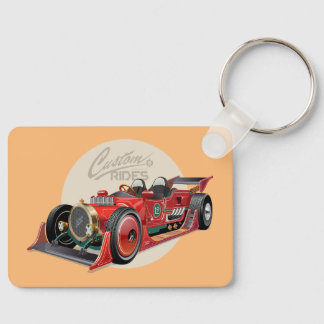 Chaveiro Conceito de carro de retrocorrida personalizado