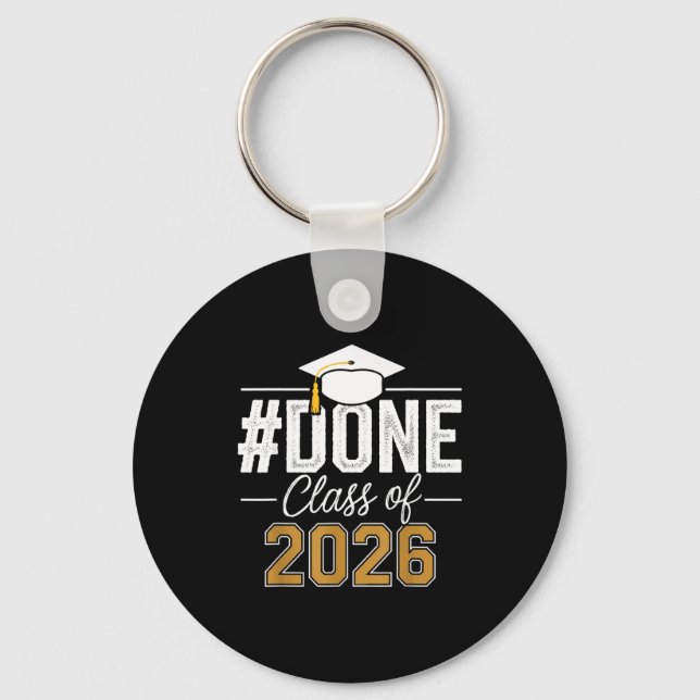 Chaveiro Concluída a turma de 2026 formatura dos seniores ú (Frente)
