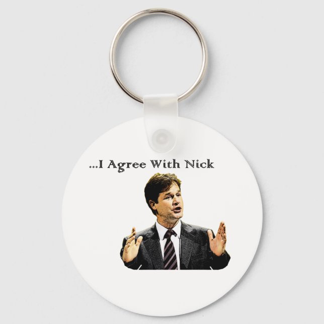 Chaveiro Concordo Com Nick (Frente)