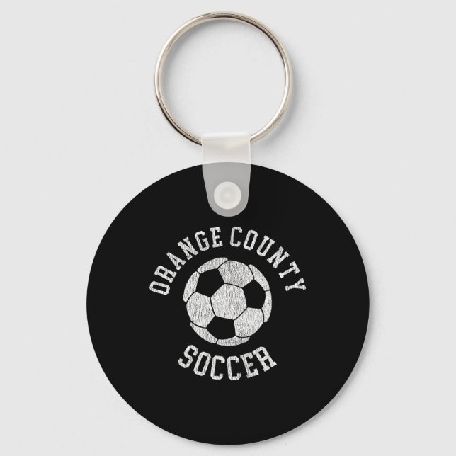 Chaveiro Condado de Orange Futebol Retro Desgastado 90's Vi (Frente)