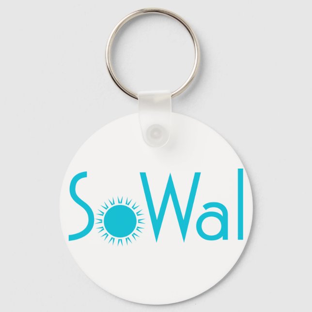 Chaveiro Condado de SoWal South Walton com Sun (Frente)