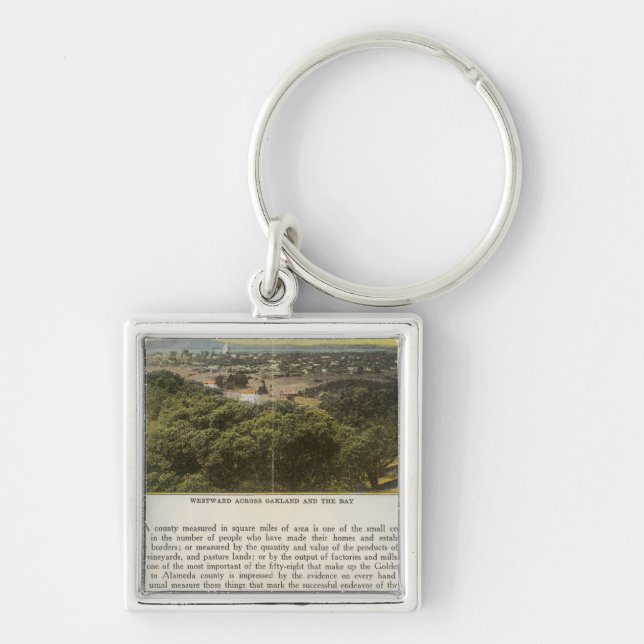 Chaveiro Condado de Verso Alameda, Oakland e Bay (Frente)