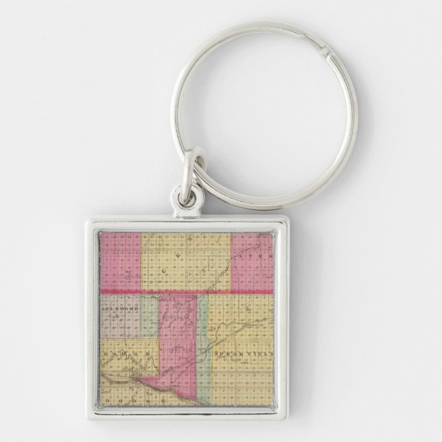 Chaveiro Condados Hodgeman e Ford, Bellefont, Kansas (Frente)