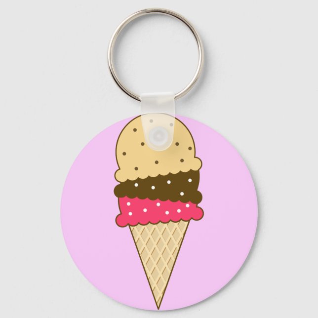 Chaveiro Cone sorvete (Frente)