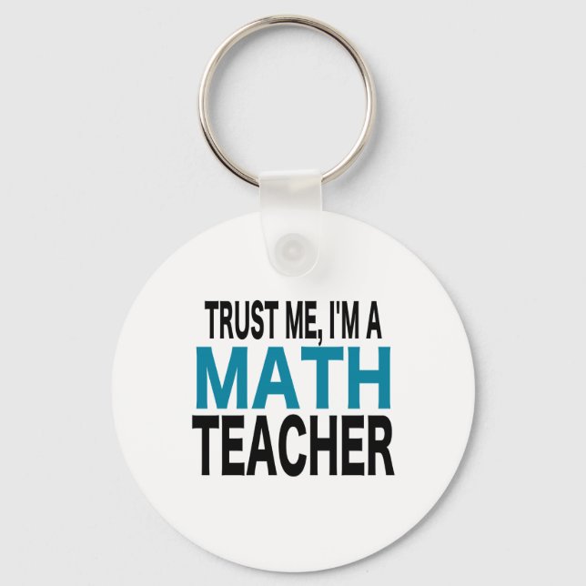 Chaveiro Confie em mim, sou professor de matemática (edição (Frente)