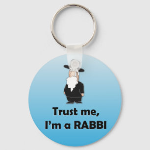 Chaveiro Confie que eu mim é um rabino - humor judaico