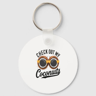 Chaveiro Confira Meus Cocos Humor Divertido de Praia Tropic