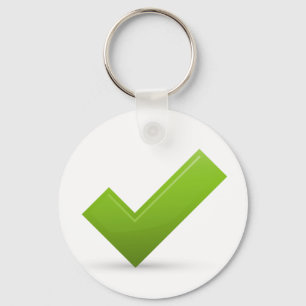 Chaveiro confirme-679245 VERDE MARCA DE VERIFICAÇÃO CORRETA