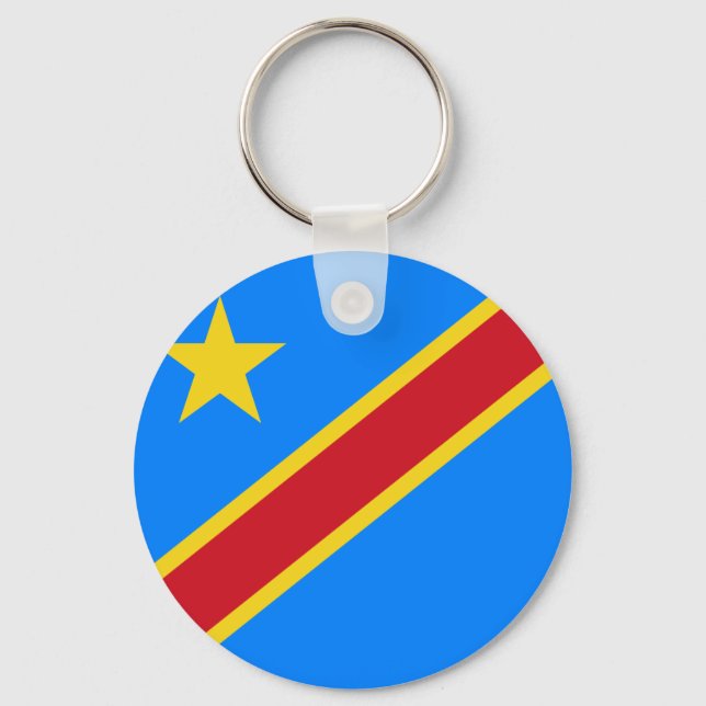 Chaveiro Congo - Bandeira da República Democrática do Congo (Frente)