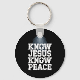 Chaveiro Conheça Jesus Conheça a Paz Design de Gráfico Cris