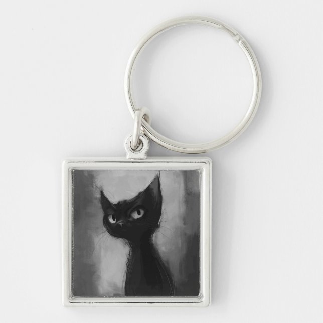 Chaveiro Conhecendo o Gato Ninja Preto (Frente)