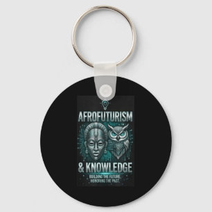 Chaveiro Conhecimento de Afrofuturismo máscara africana cor