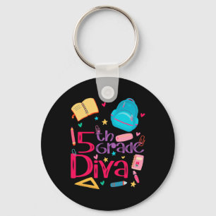 Chaveiro Conjunto de professora diva da 5ª série, menina, p