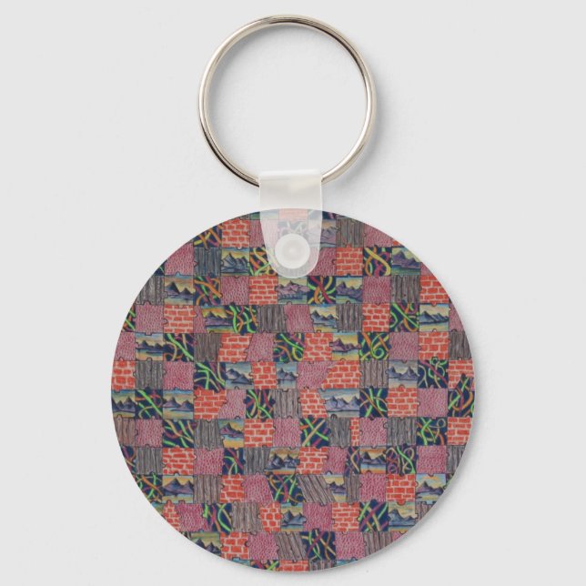 Chaveiro Conjuntura de dois enigmas (Frente)