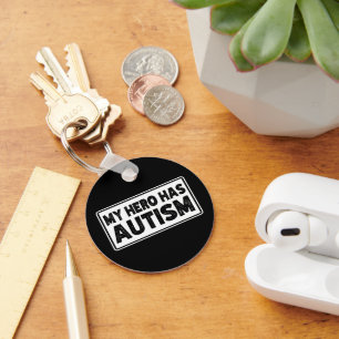 Chaveiro Consciência Autista, Meu Herói Tem Autismo, Citaçã