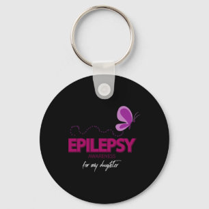 Chaveiro Consciência da Epilepsia Bonita Para A Minha Filha