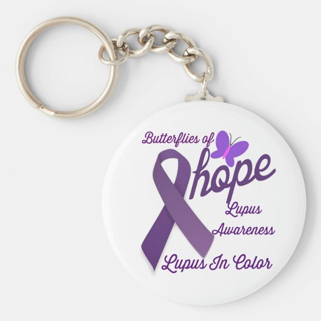 Chaveiro Consciência de lúpus (Frente)