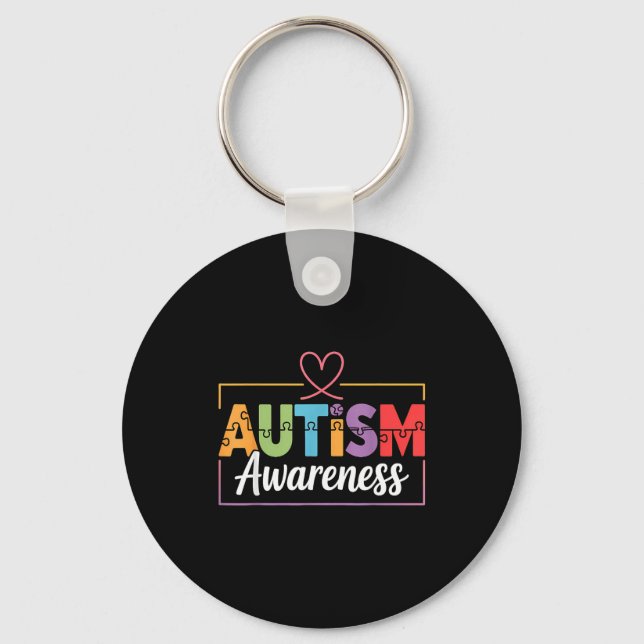 Chaveiro Consciência do autismo autista (Frente)