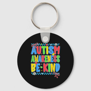 Chaveiro Consciência do autismo elegante seja gentil para m