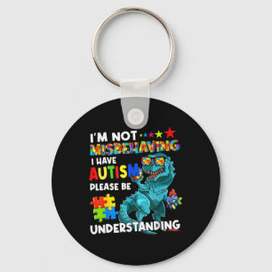 Chaveiro Consciência do Autismo Não Estou Me Comportando Ma