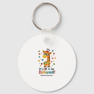 Chaveiro Consciencialização do Autismo Girafa Fofa Animal É