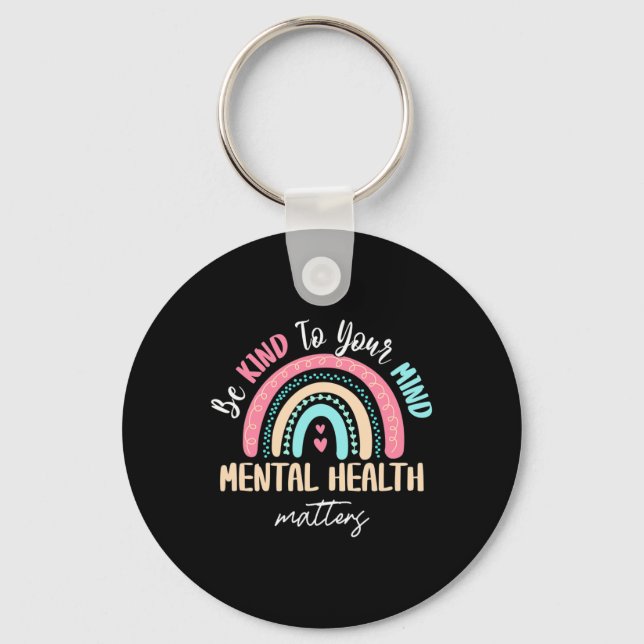 Chaveiro Conscientização da Saúde Mental Problemas de Saúde (Frente)