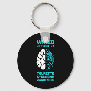 Chaveiro Conscientização da Síndrome de Tourette Cerebral