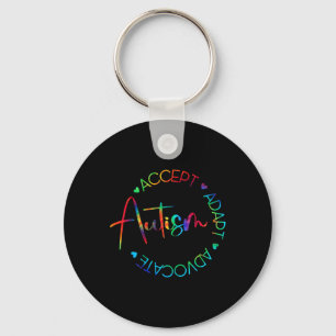 Chaveiro Conscientização do Autismo Aceitar Adaptar Advogar